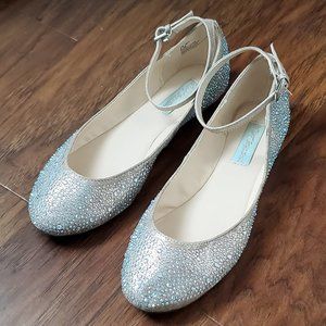 Betsey Johnson Rhinestone Flats